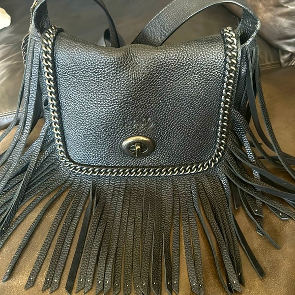 Coach Handbags - COACH Dakota Fringe Pebble Leather Bag